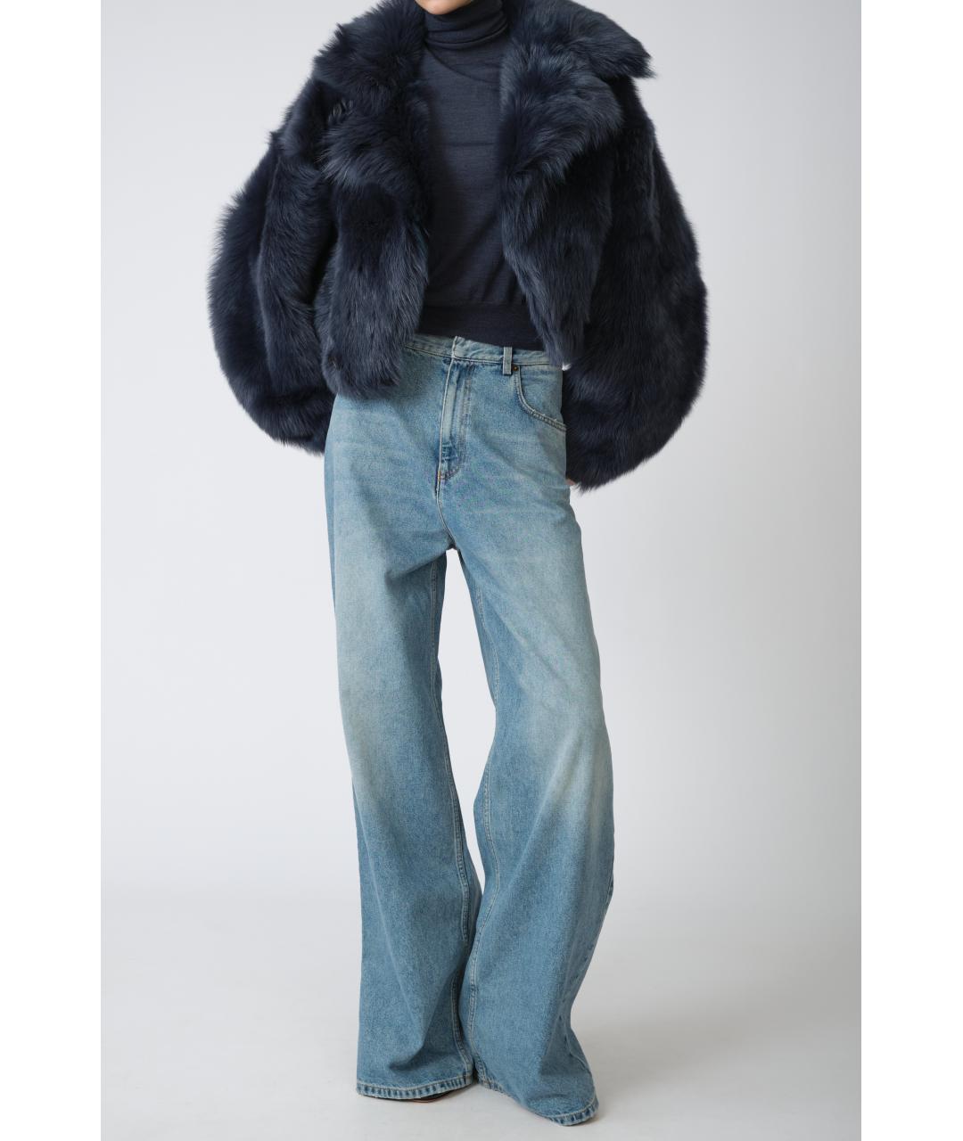 PETAR PETROV Темно-синий шерстяной джемпер / свитер, фото 4