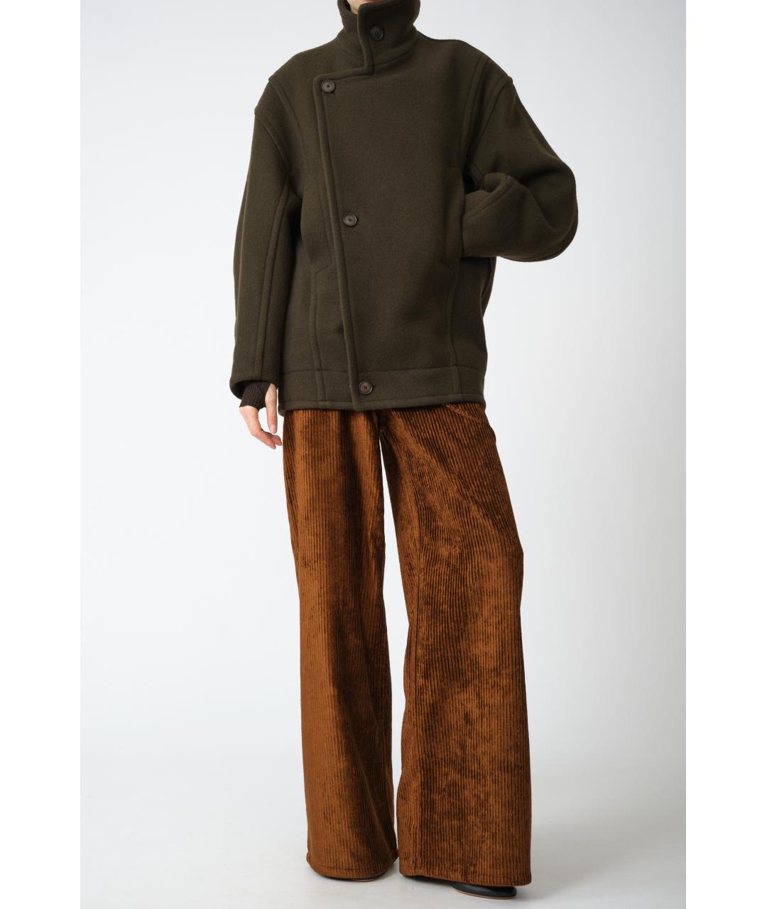 PETAR PETROV Коричневые вискозные прямые брюки, фото 8