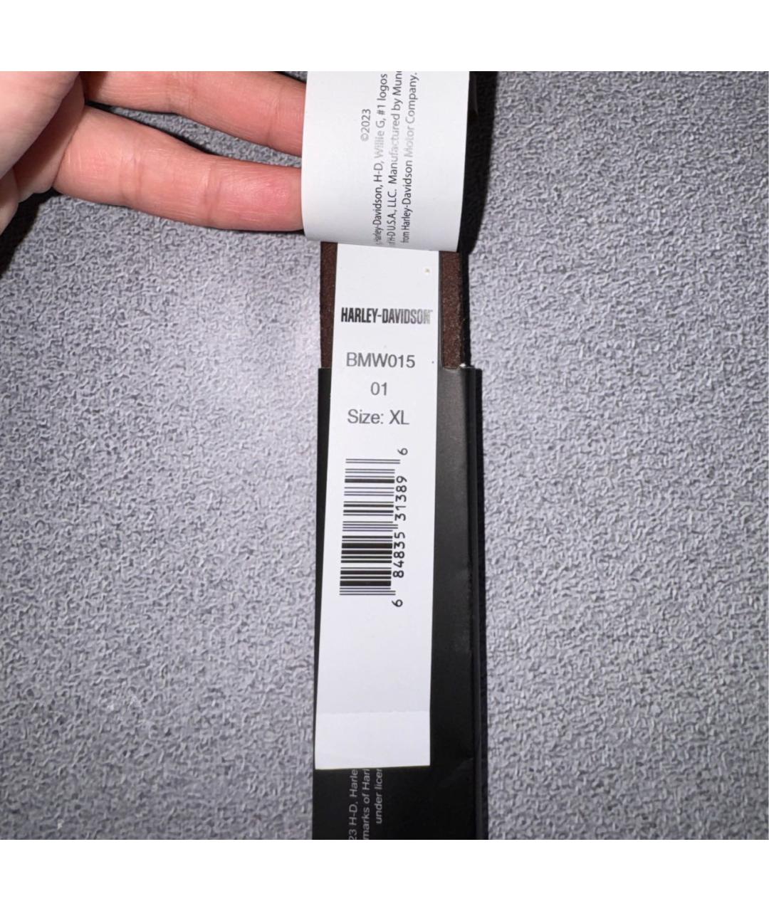 Harley Davidson Коричневый кожаный ремень, фото 7