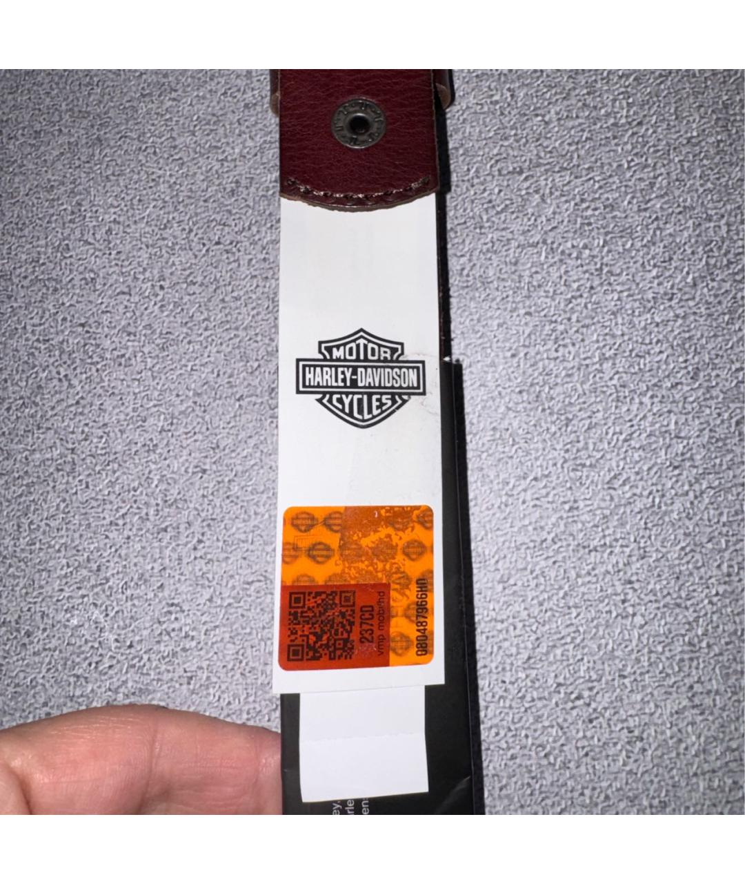 Harley Davidson Коричневый кожаный ремень, фото 8