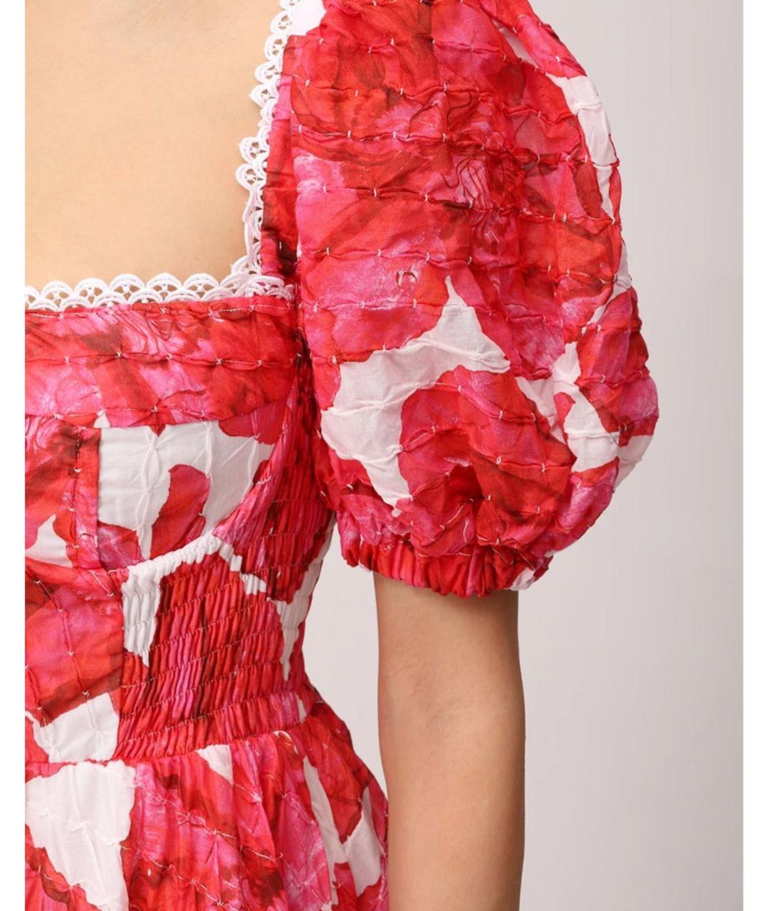 CHARO RUIZ Розовое хлопковое коктейльное платье, фото 8