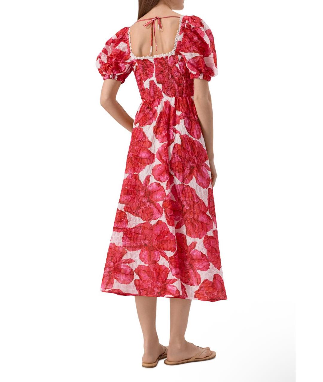 CHARO RUIZ Розовое хлопковое коктейльное платье, фото 3