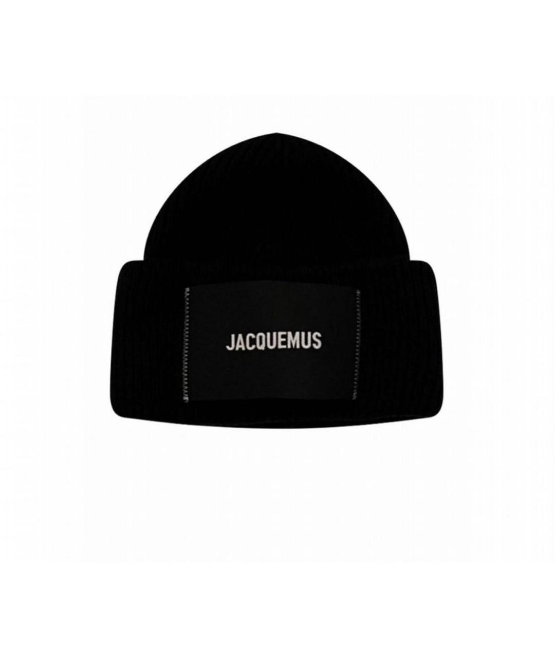 JACQUEMUS Темно-синяя шерстяная шапка, фото 1