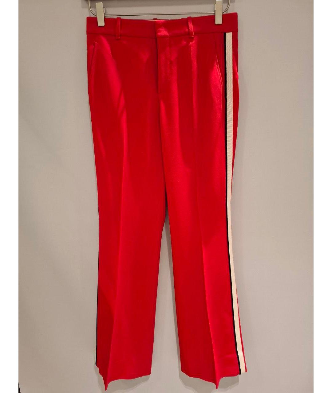 GUCCI Красный шерстяной костюм с брюками, фото 2