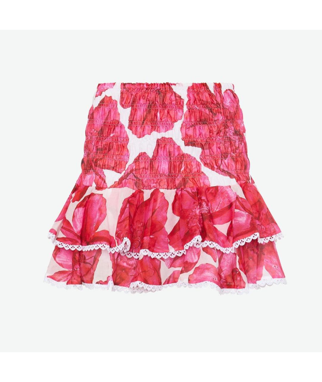 CHARO RUIZ Розовая хлопковая юбка мини, фото 4