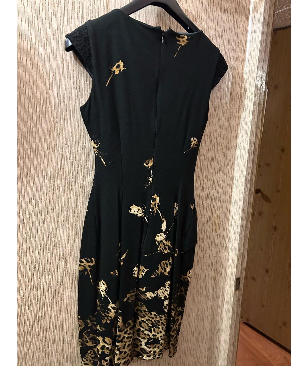 BLUMARINE Черное вискозное коктейльное платье, фото 2
