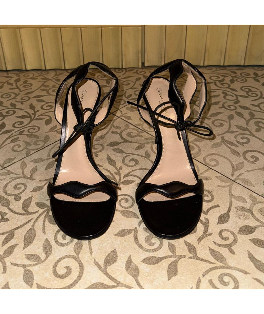 GIANVITO ROSSI Черные кожаные туфли, фото 2