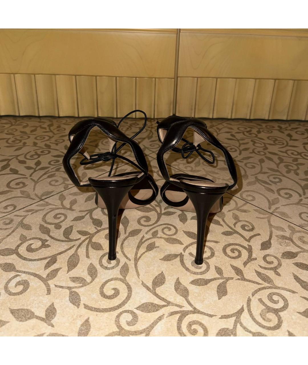 GIANVITO ROSSI Черные кожаные туфли, фото 4