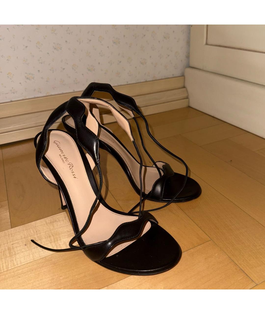 GIANVITO ROSSI Черные кожаные туфли, фото 5