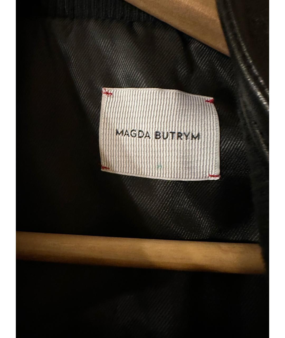 MAGDA BUTRYM Черная кожаная куртка, фото 3