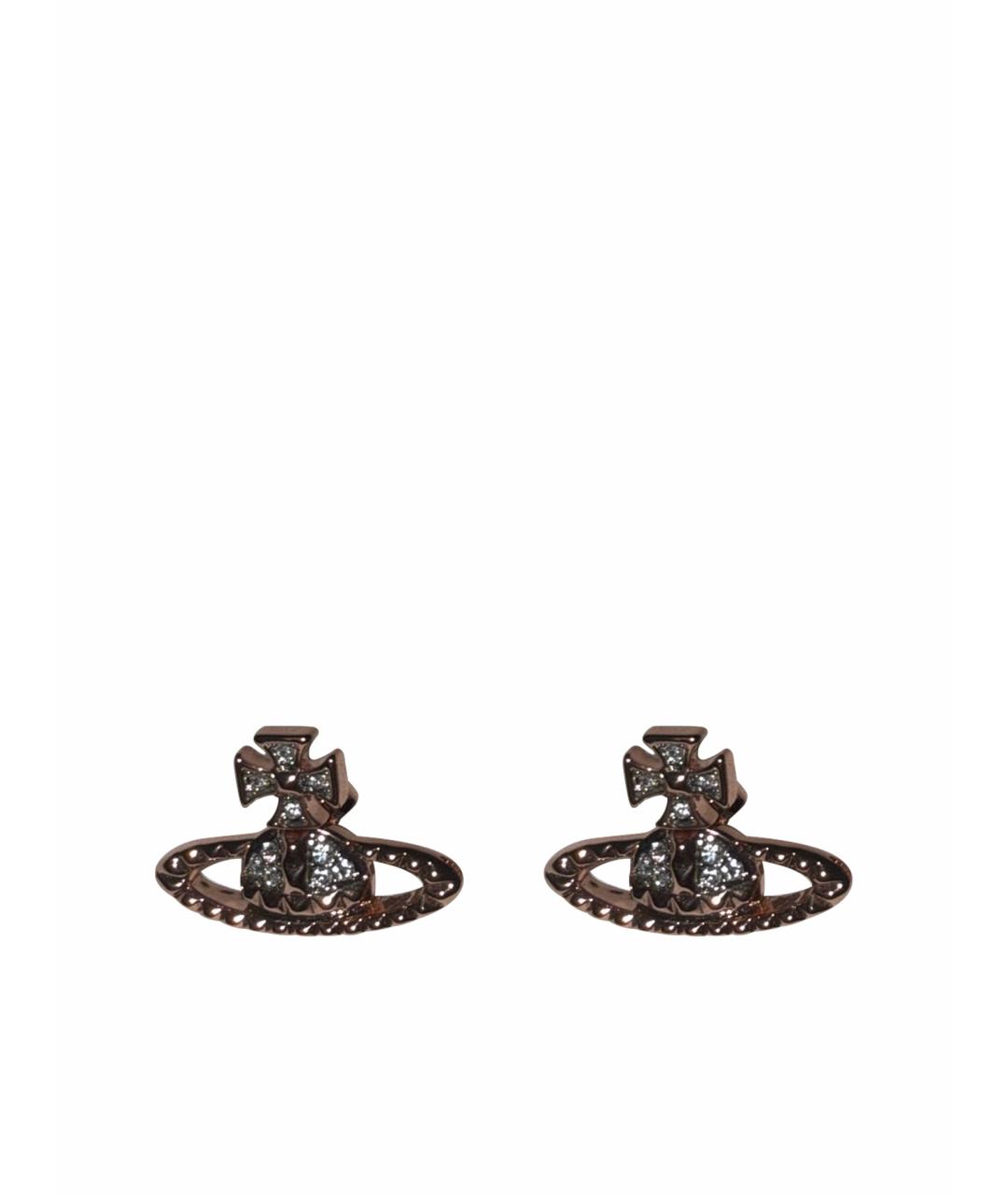 VIVIENNE WESTWOOD Розовые латунные серьги, фото 1