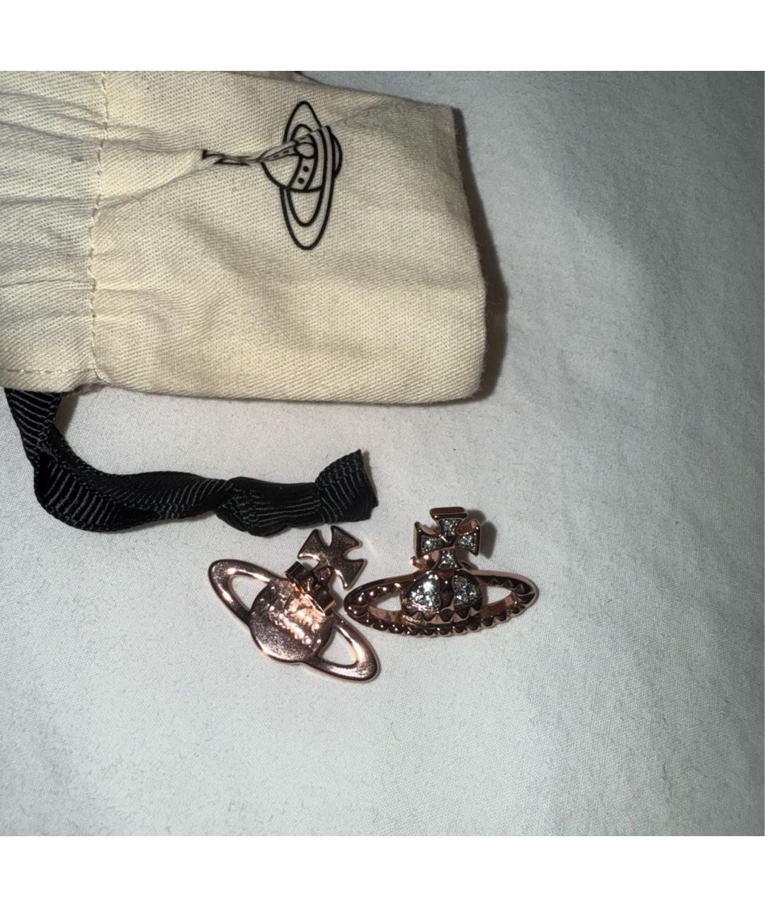 VIVIENNE WESTWOOD Розовые латунные серьги, фото 3