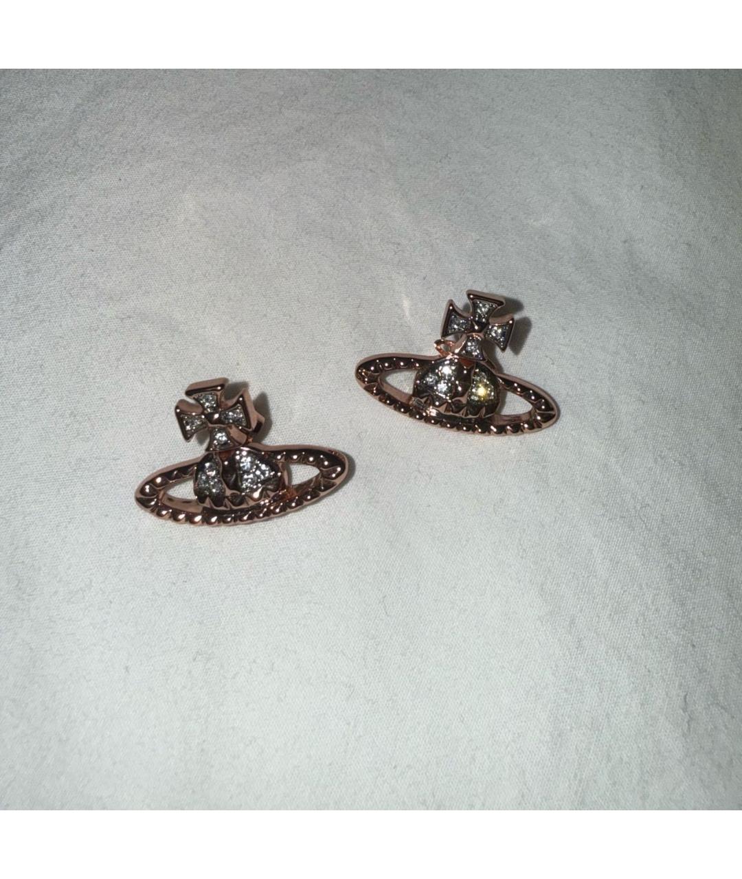 VIVIENNE WESTWOOD Розовые латунные серьги, фото 4