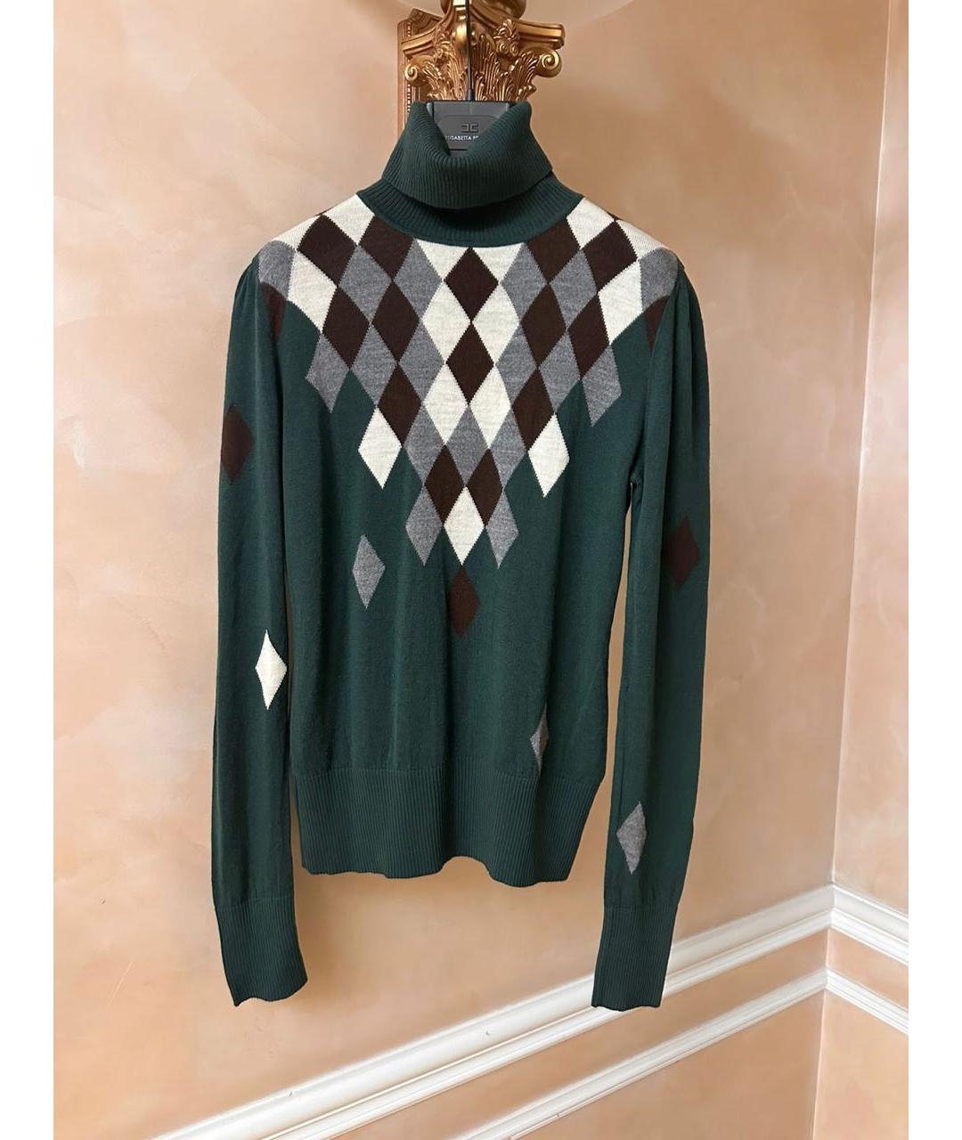 GUCCI Зеленая шерстяная водолазка, фото 7