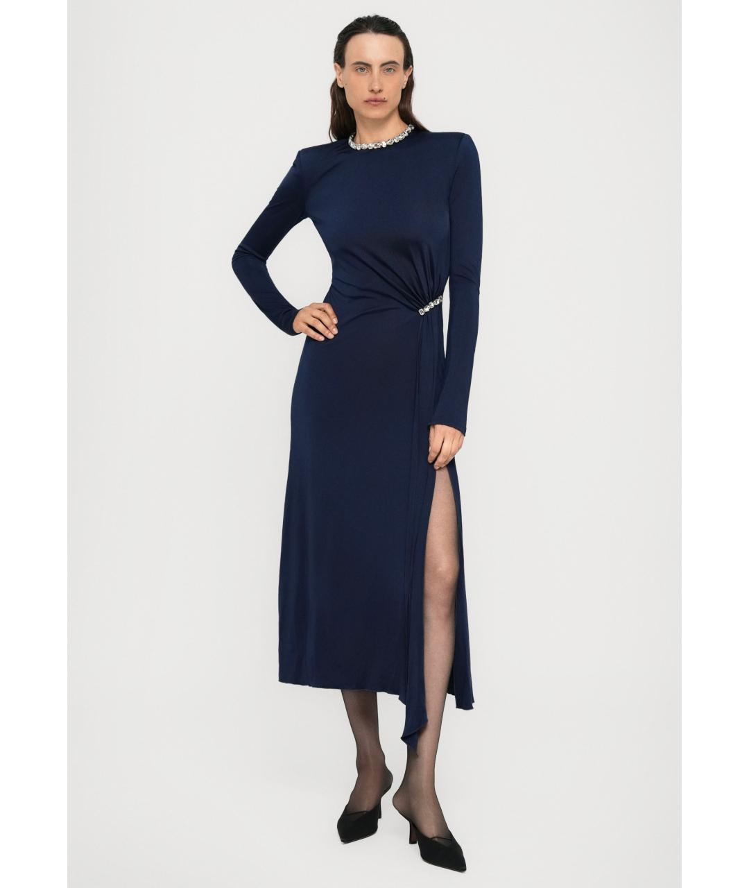 DAVID KOMA Темно-синее коктейльное платье, фото 3
