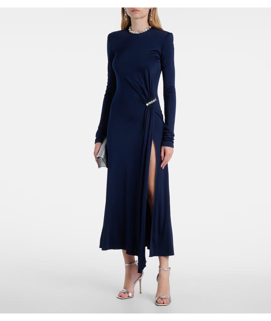 DAVID KOMA Темно-синее коктейльное платье, фото 7