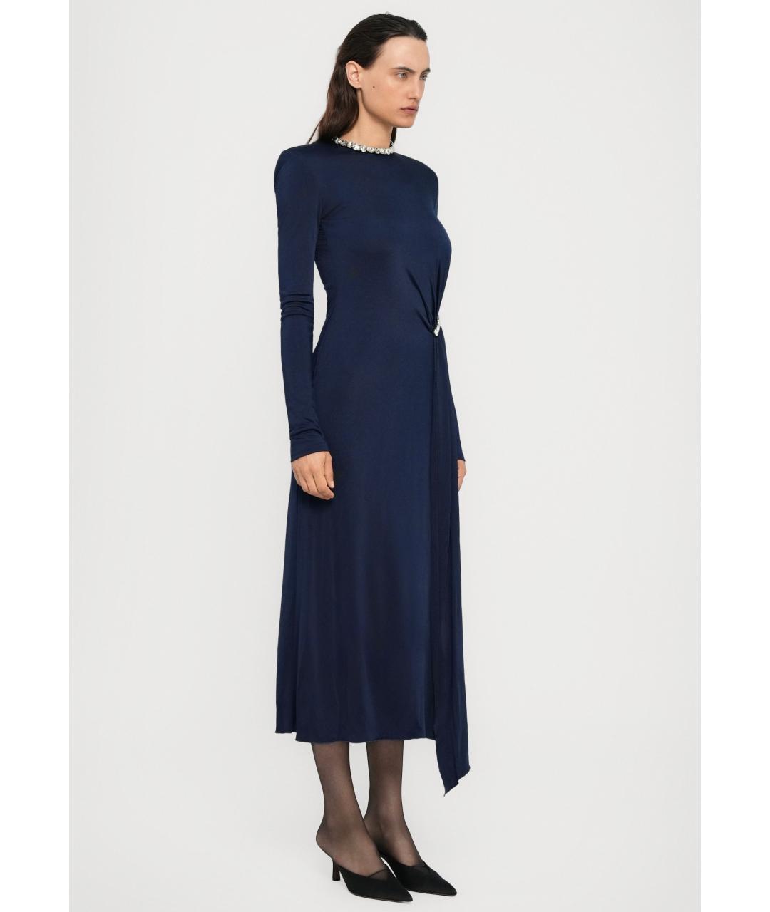 DAVID KOMA Темно-синее коктейльное платье, фото 4