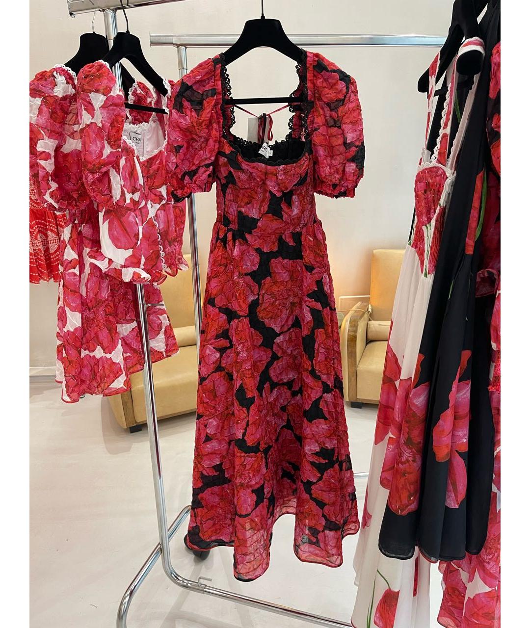 CHARO RUIZ Розовое хлопковое коктейльное платье, фото 3