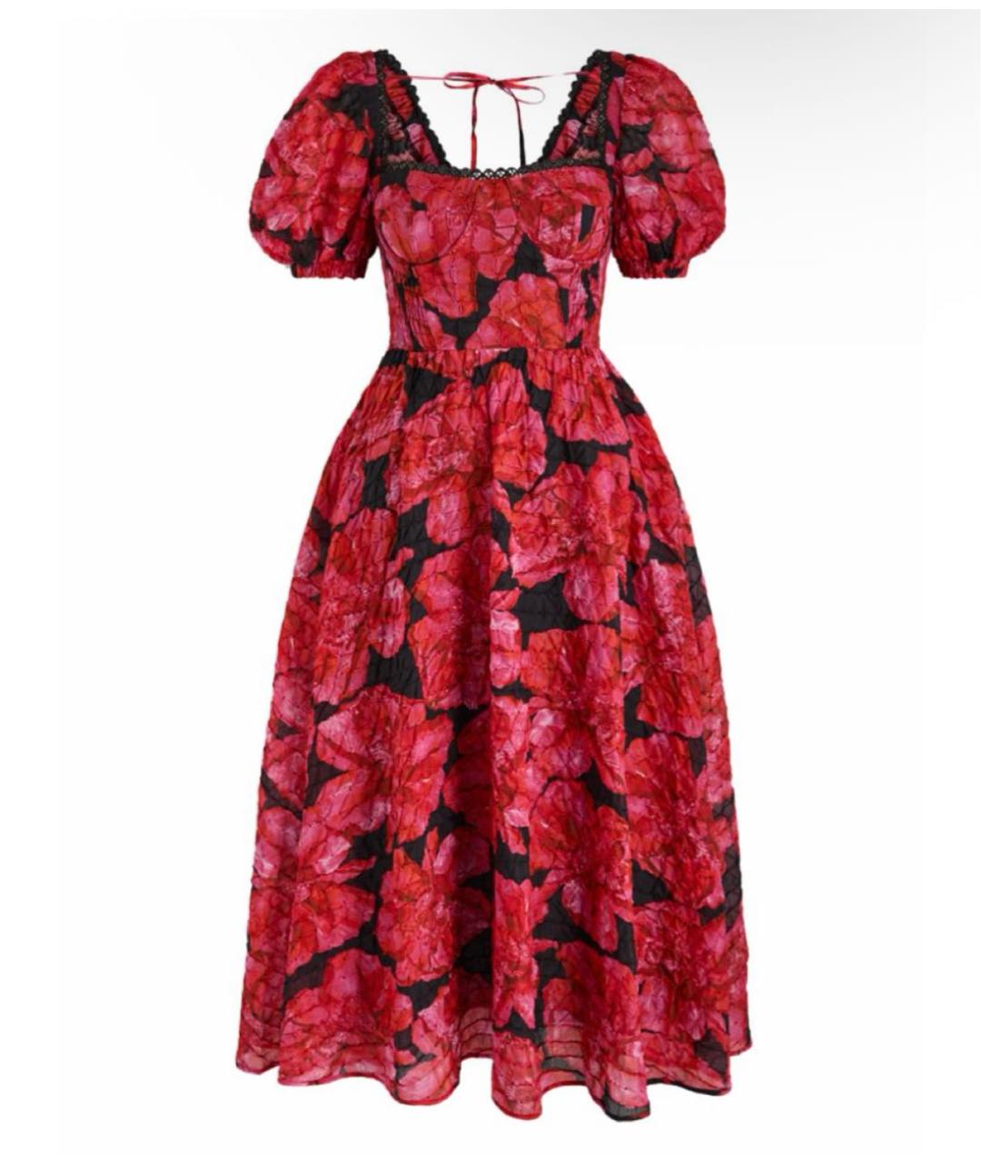 CHARO RUIZ Розовое хлопковое коктейльное платье, фото 6