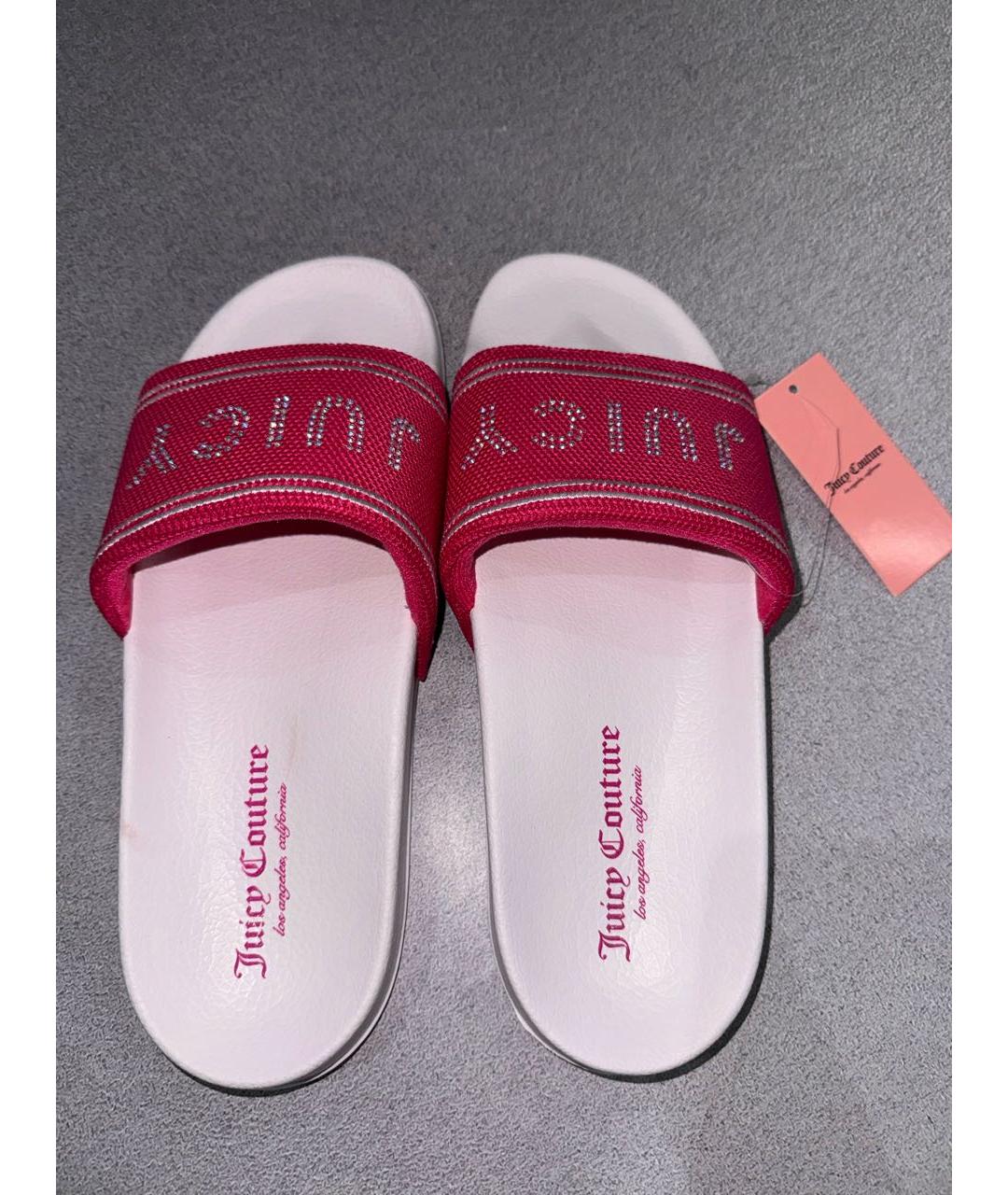 JUICY COUTURE Розовые шлепанцы, фото 3