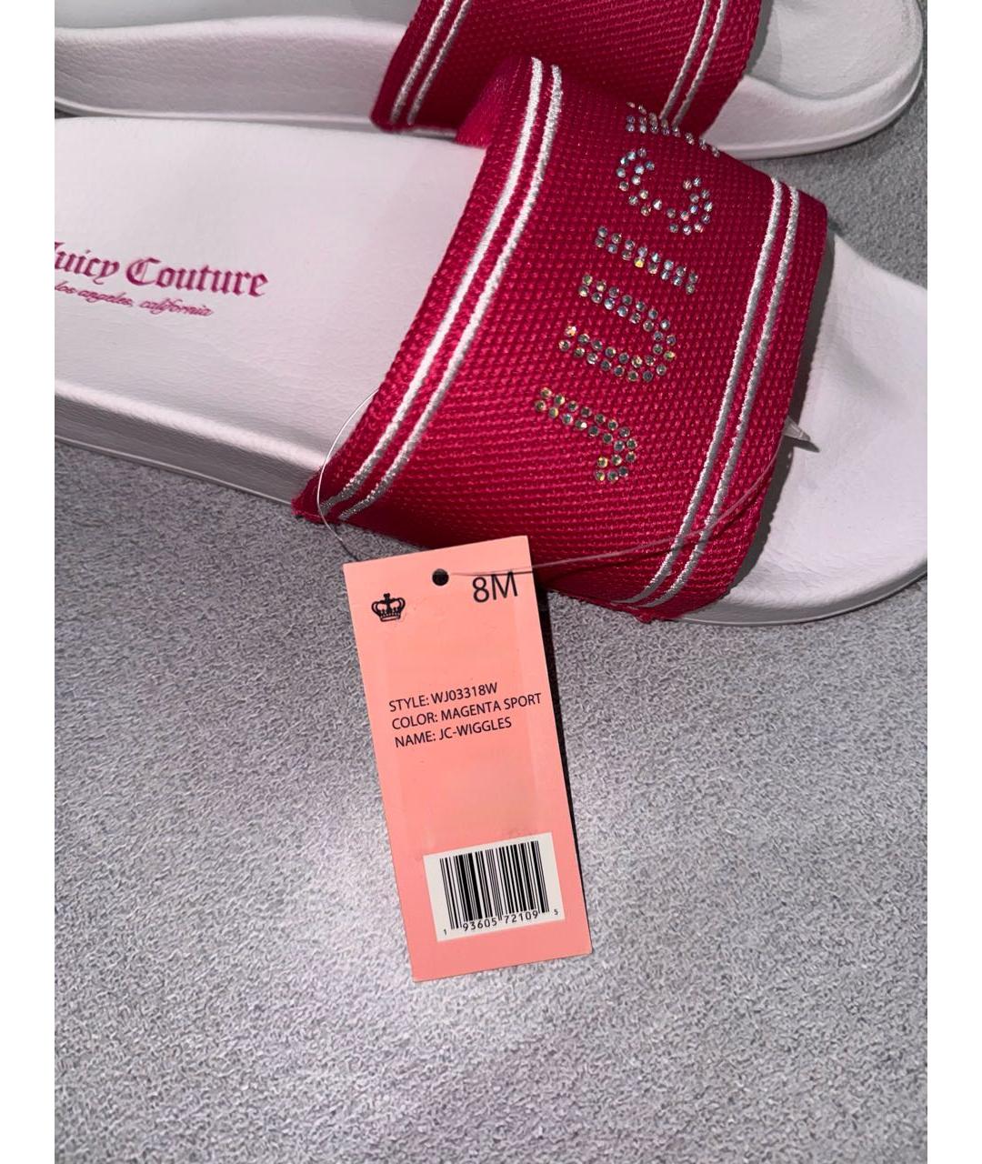 JUICY COUTURE Розовые шлепанцы, фото 5