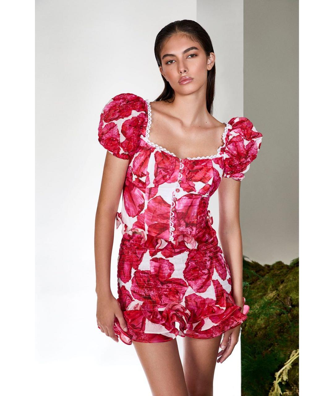 CHARO RUIZ Розовый хлопковый корсет, фото 3