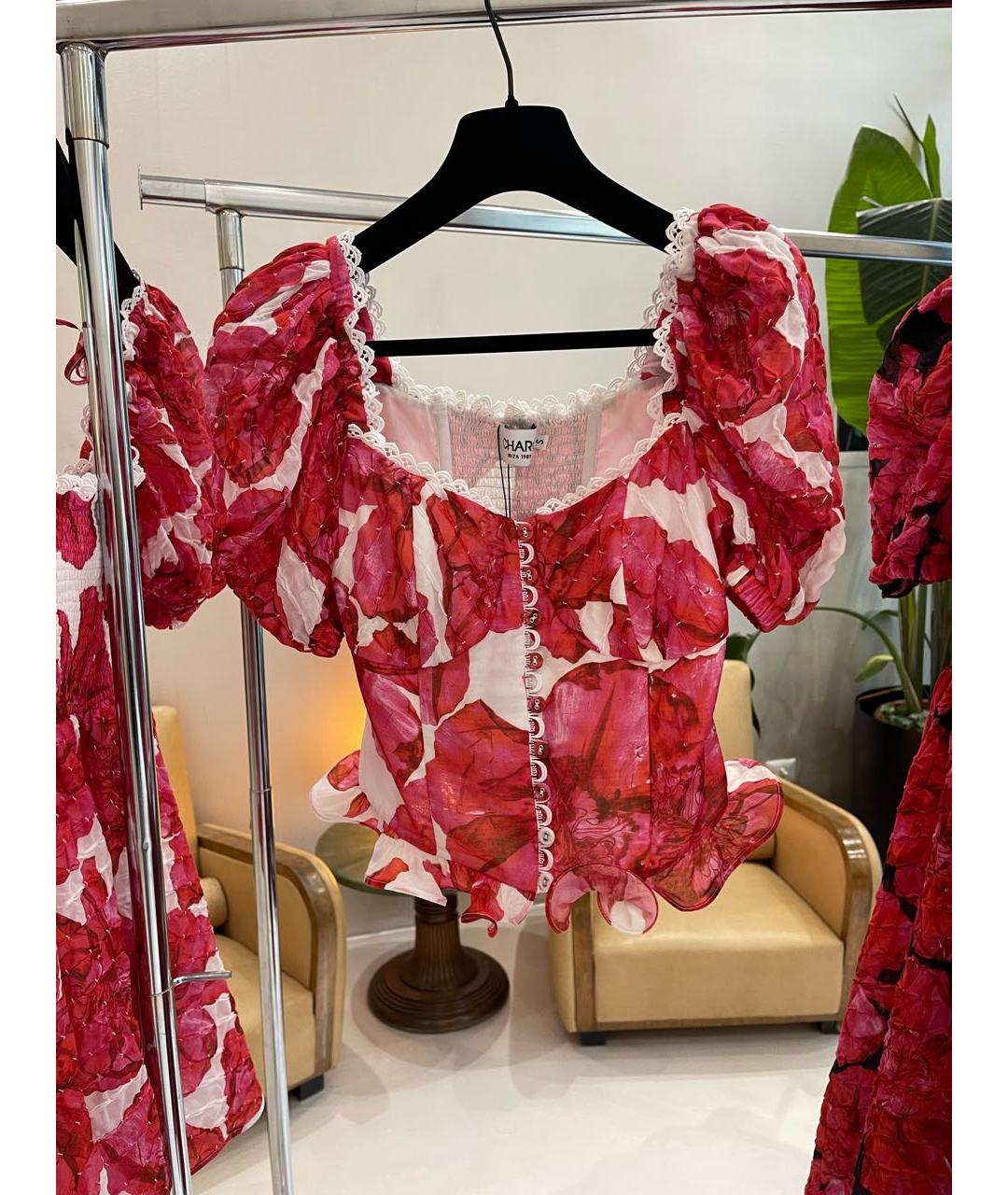 CHARO RUIZ Розовый хлопковый корсет, фото 6