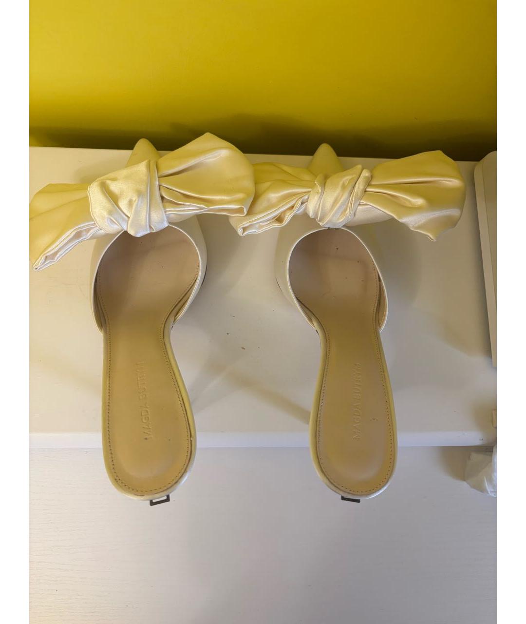 MAGDA BUTRYM Белые кожаные туфли, фото 4