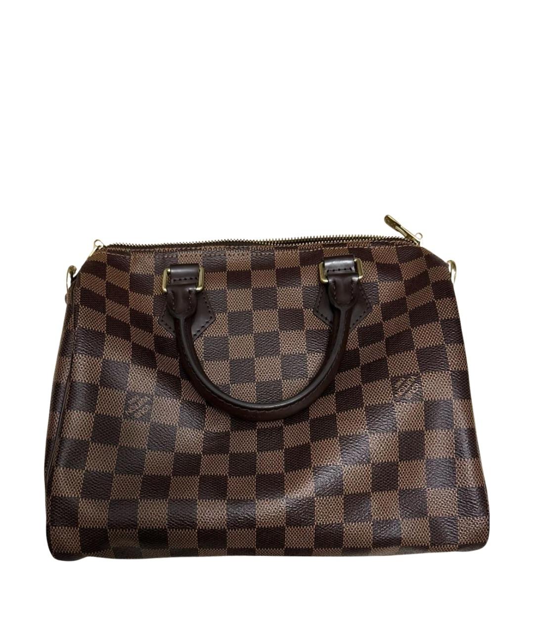LOUIS VUITTON Коричневая сумка с короткими ручками из искусственной кожи, фото 1
