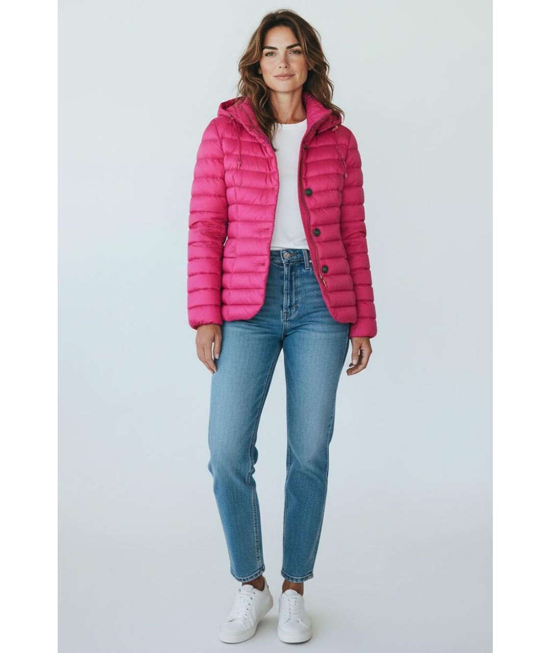 ESCADA Розовый полиамидовый пуховик, фото 6