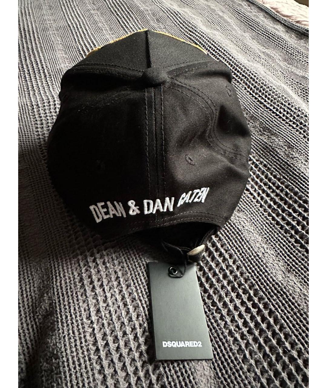 DSQUARED2 Черная хлопковая кепка/бейсболка, фото 2