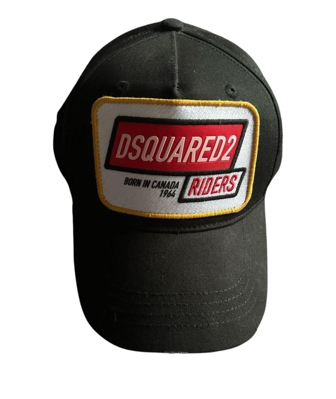 DSQUARED2 Черная хлопковая кепка/бейсболка, фото 1