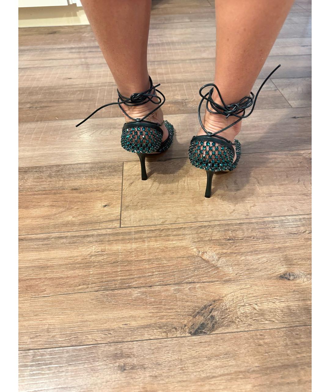 BOTTEGA VENETA Зеленые босоножки, фото 5