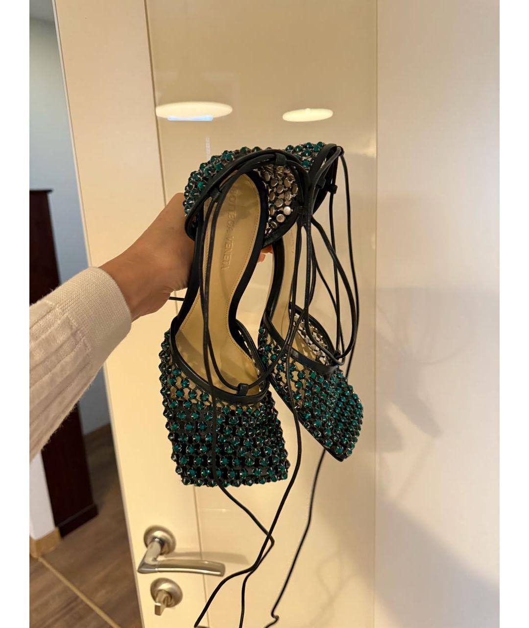 BOTTEGA VENETA Зеленые босоножки, фото 4