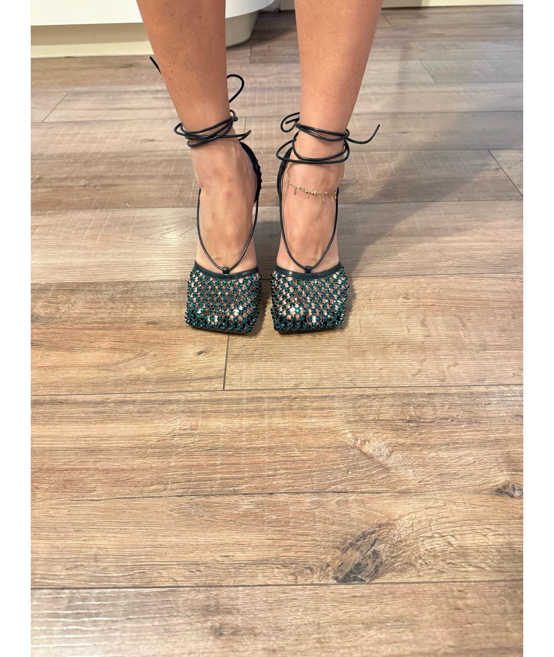 BOTTEGA VENETA Зеленые босоножки, фото 7