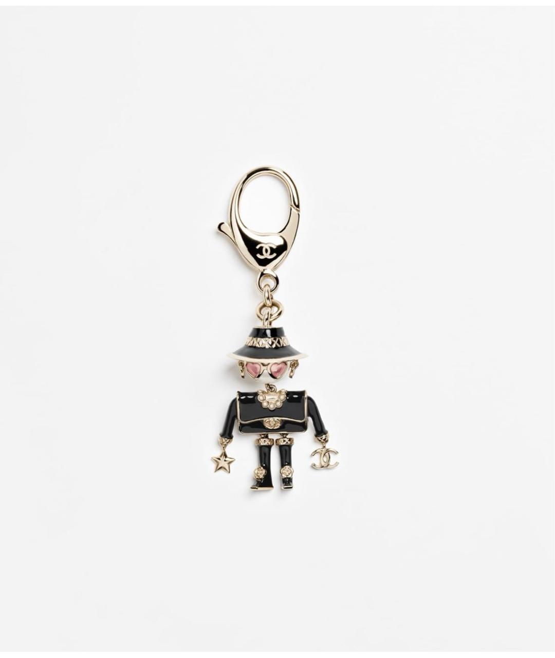 CHANEL Черный брелок, фото 3
