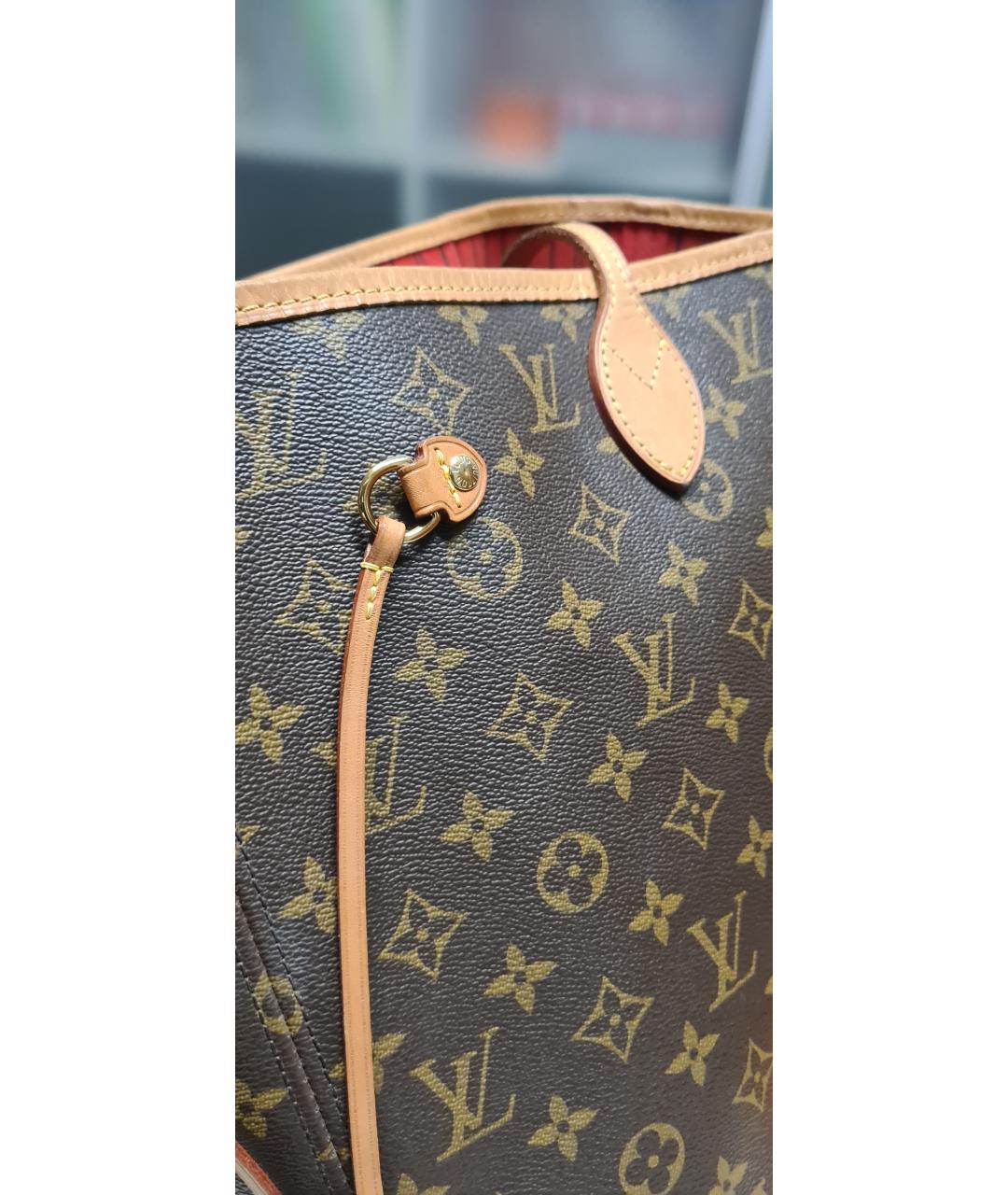 LOUIS VUITTON Коричневая сумка тоут, фото 9