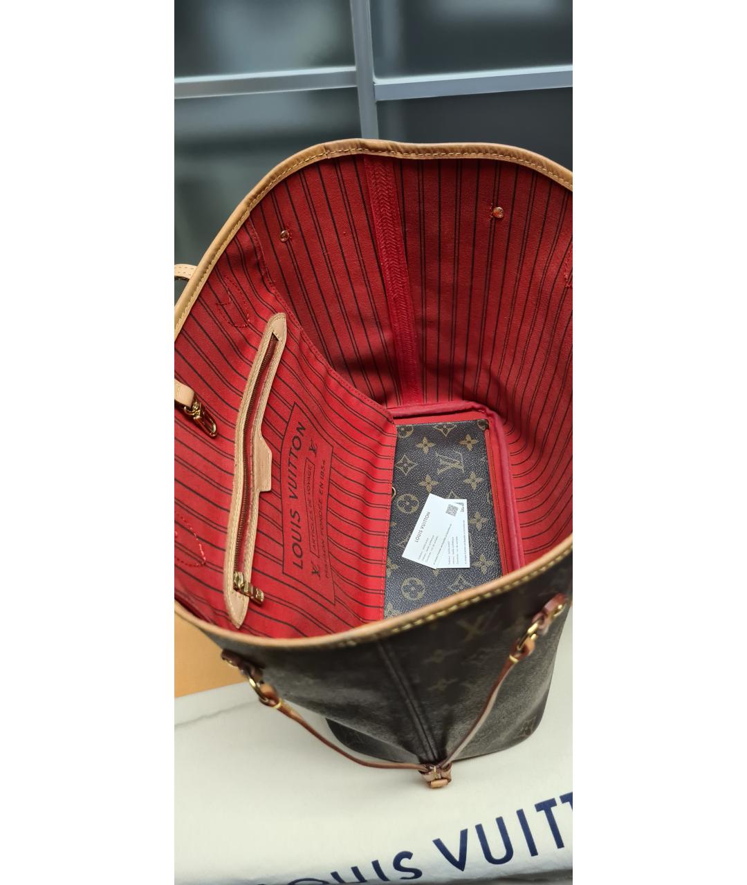 LOUIS VUITTON Коричневая сумка тоут, фото 7