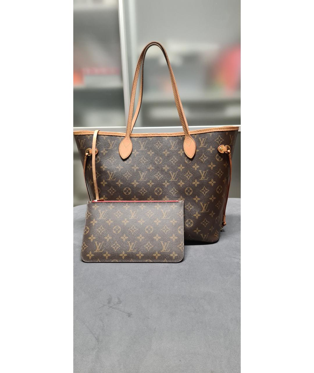 LOUIS VUITTON Коричневая сумка тоут, фото 10