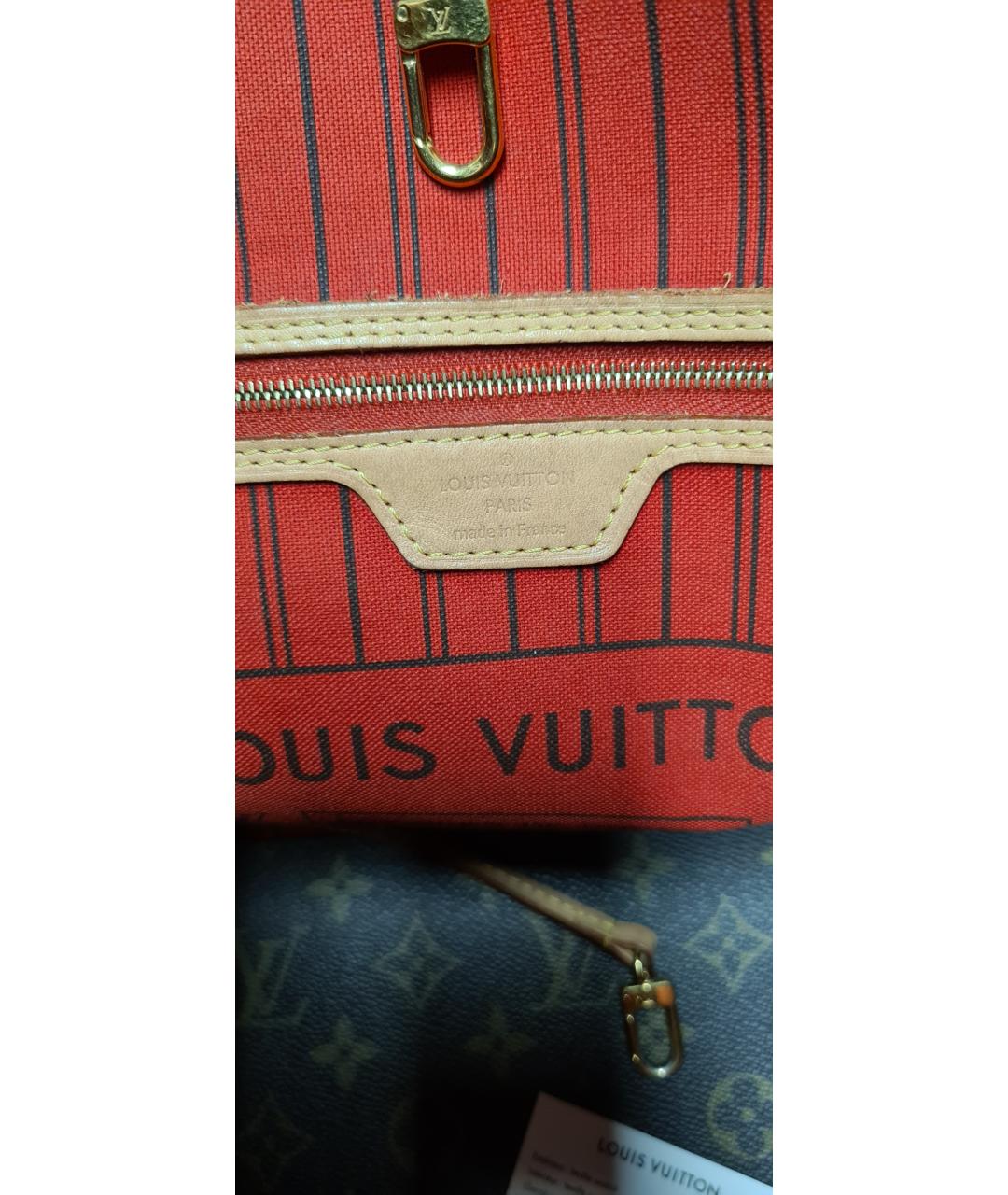LOUIS VUITTON Коричневая сумка тоут, фото 8