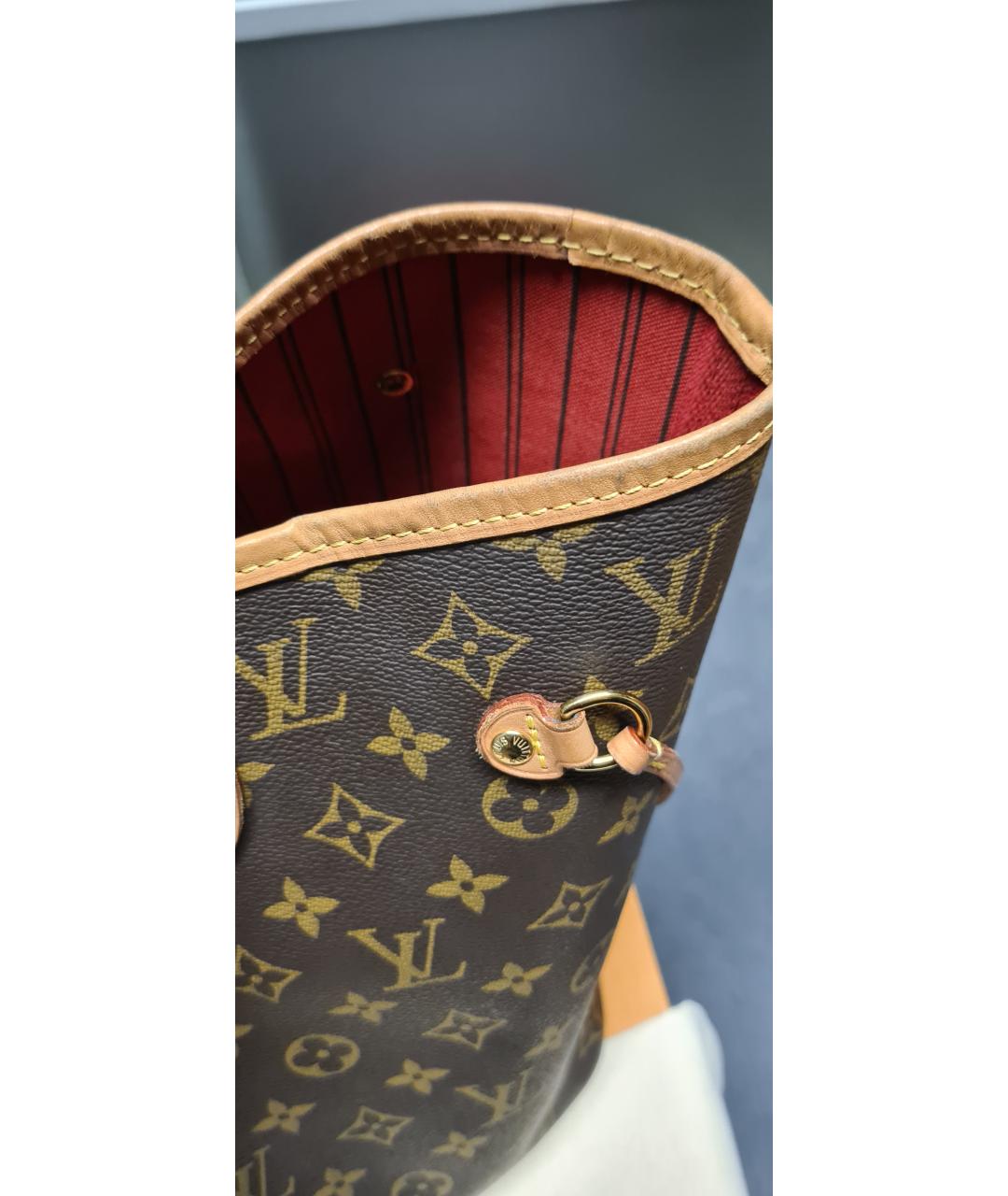 LOUIS VUITTON Коричневая сумка тоут, фото 5
