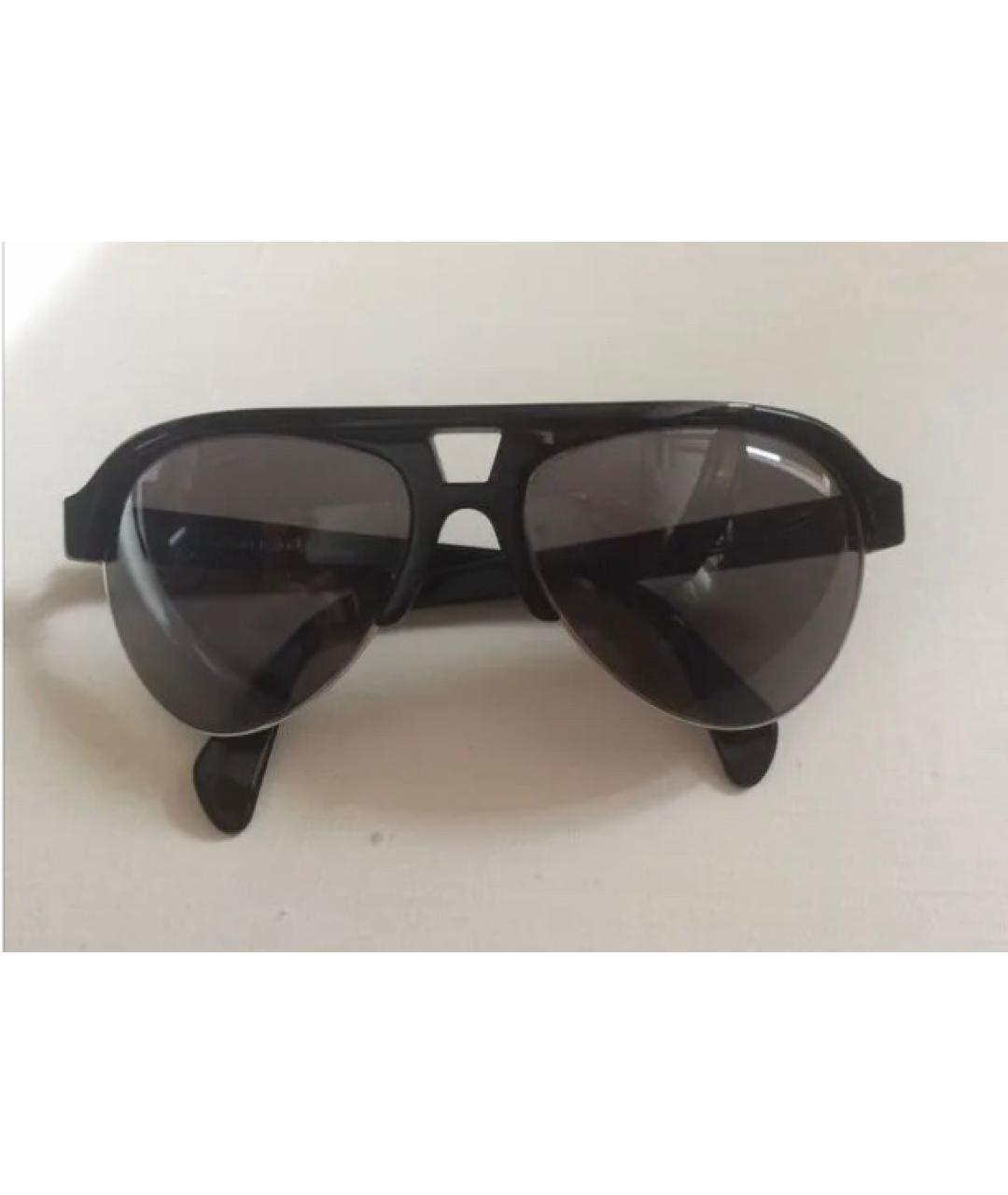 LINDA FARROW Черные пластиковые солнцезащитные очки, фото 6