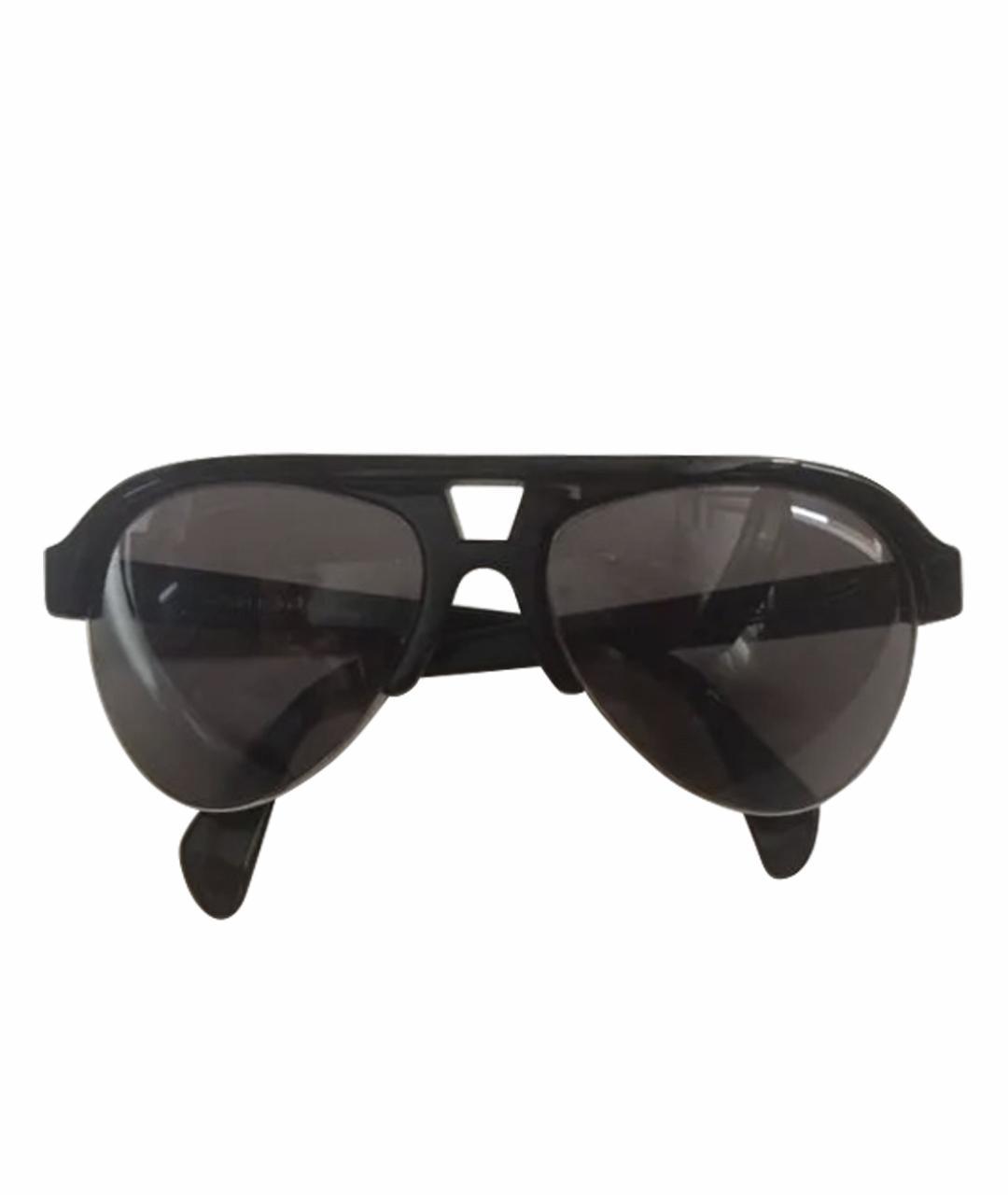 LINDA FARROW Черные пластиковые солнцезащитные очки, фото 1