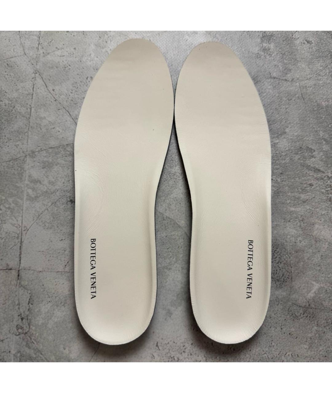 BOTTEGA VENETA Бежевые замшевые низкие кроссовки / кеды, фото 4