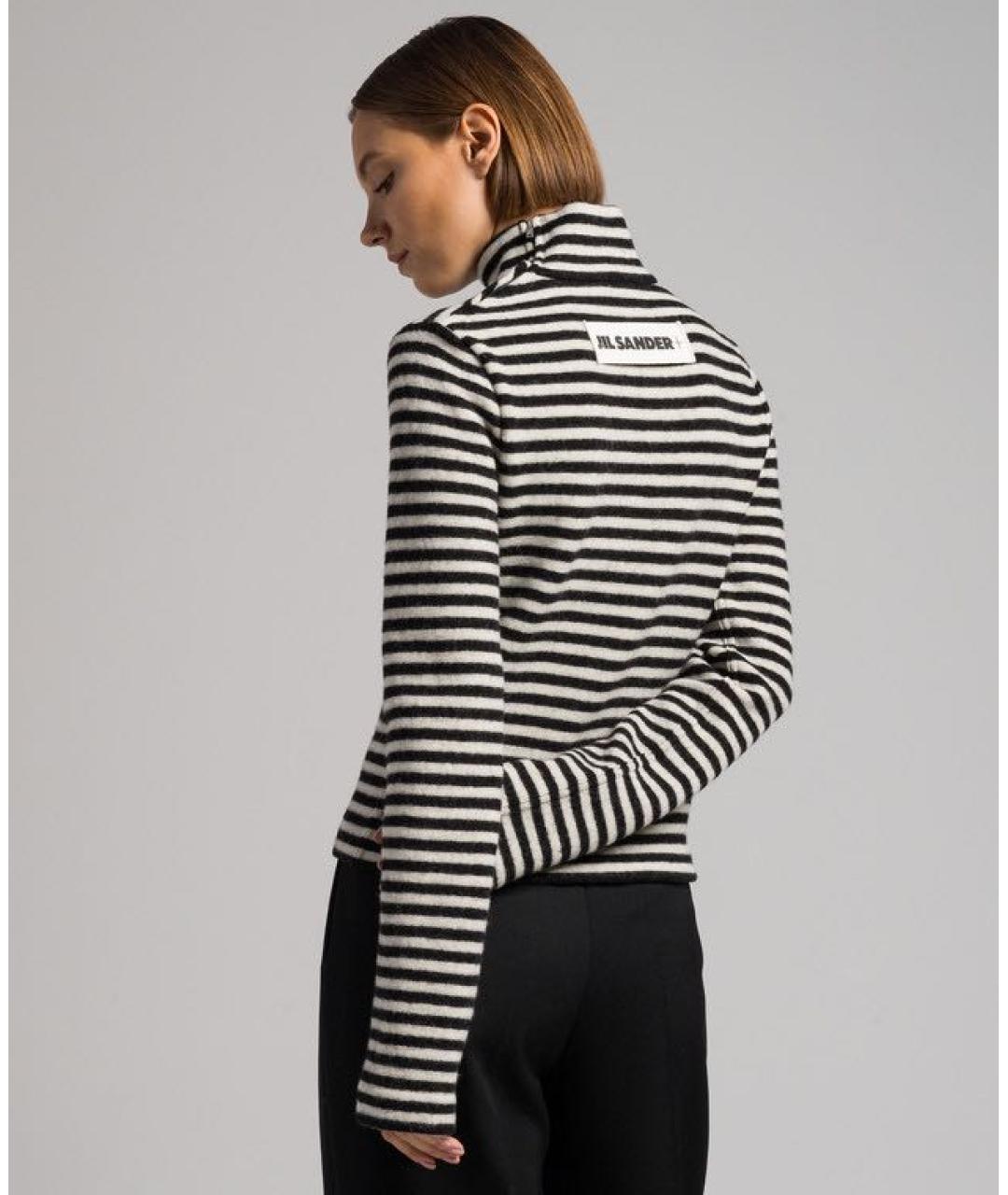 JIL SANDER Черная шерстяная водолазка, фото 2