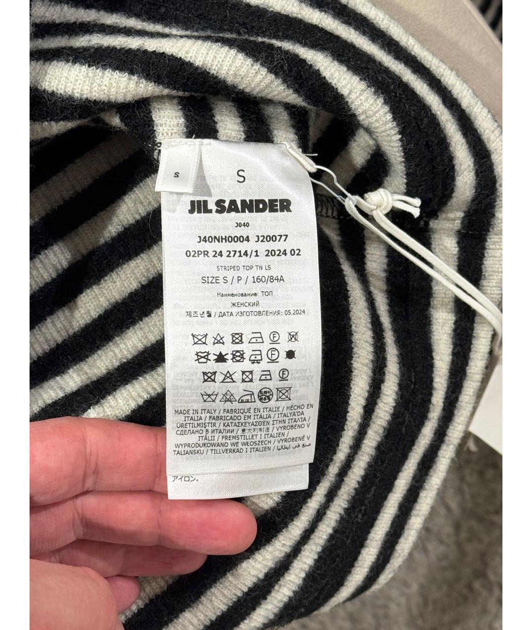 JIL SANDER Черная шерстяная водолазка, фото 6