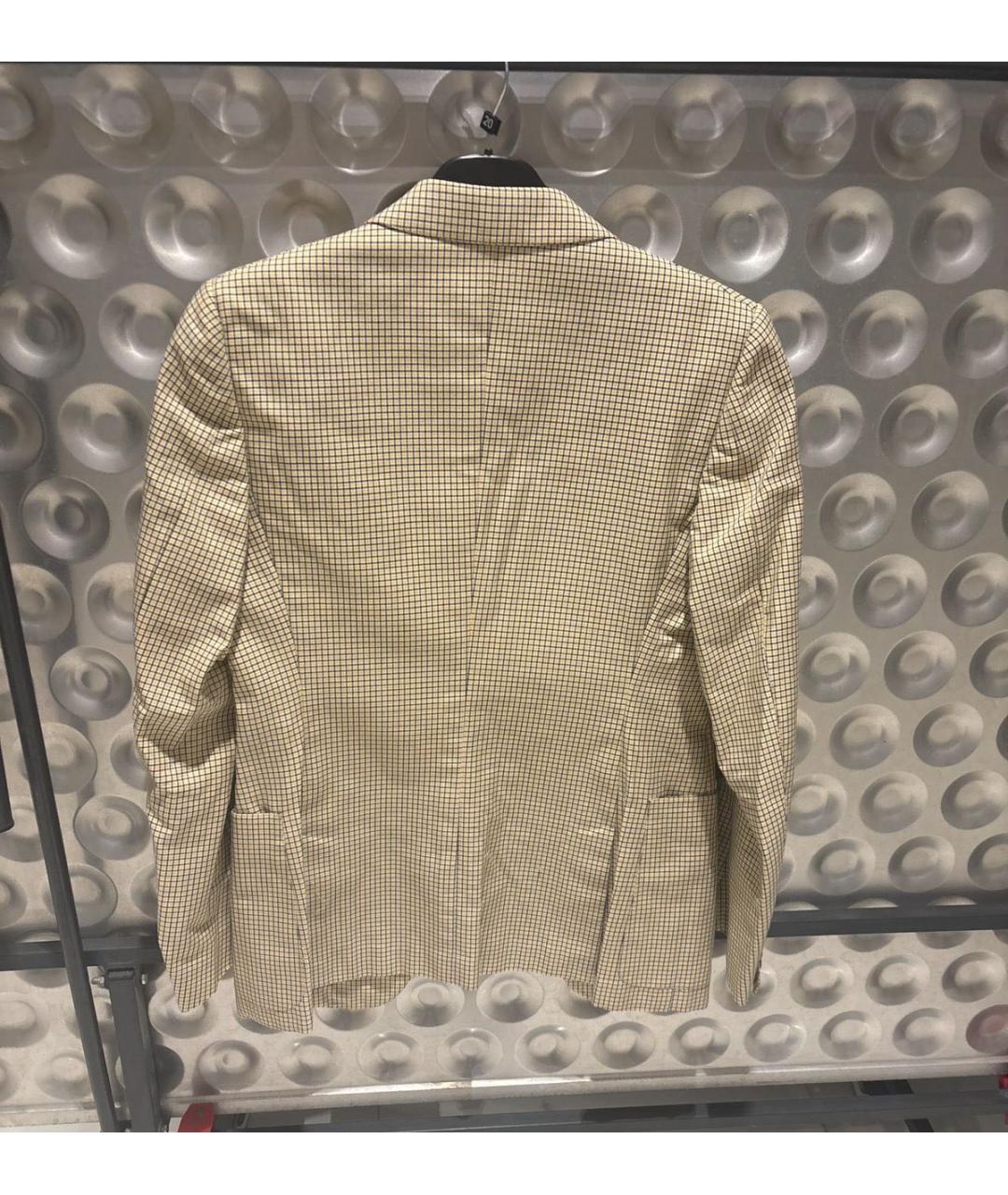 GUCCI Бежевый хлопковый пиджак, фото 2