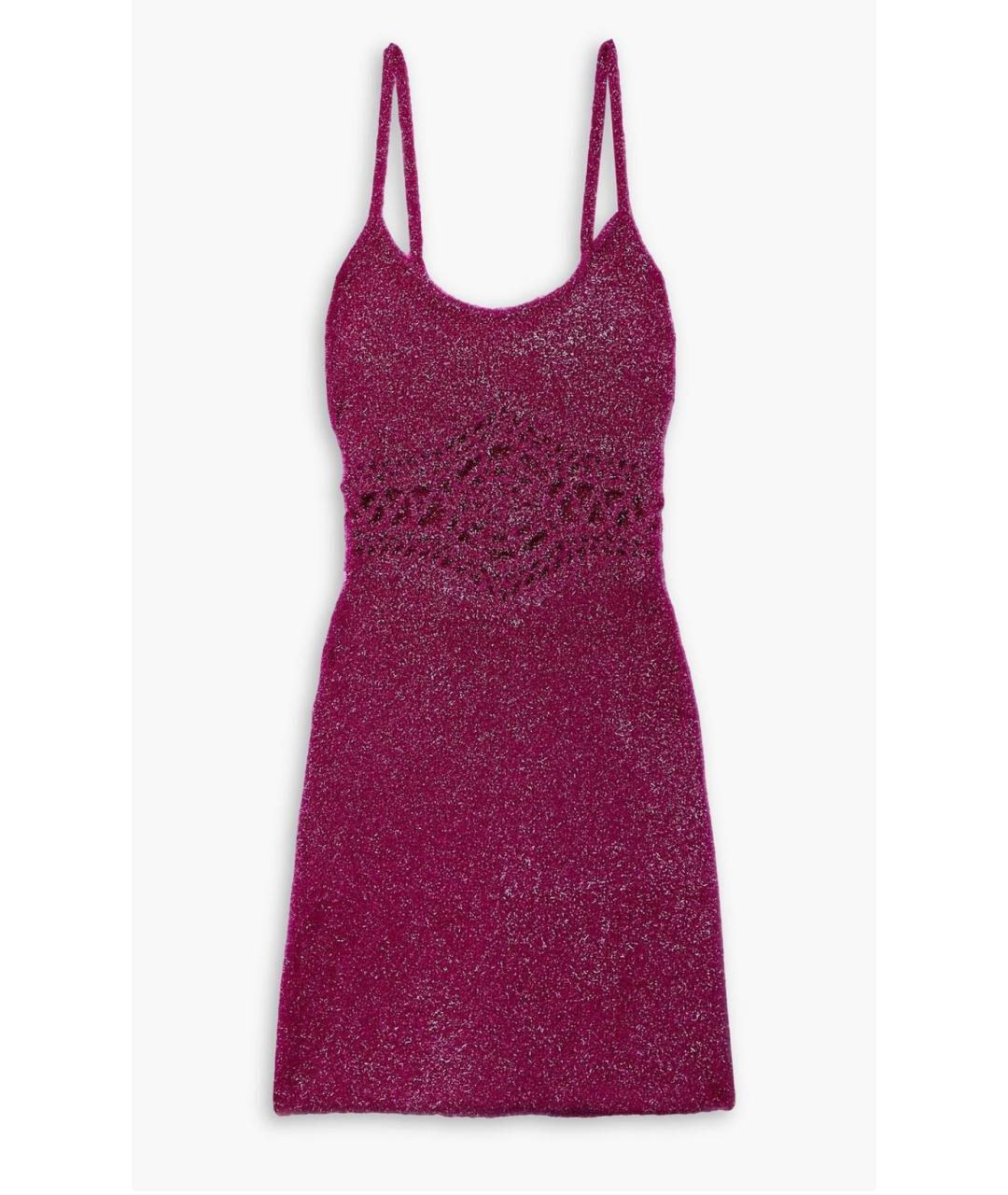 AREA Фиолетовое коктейльное платье, фото 4