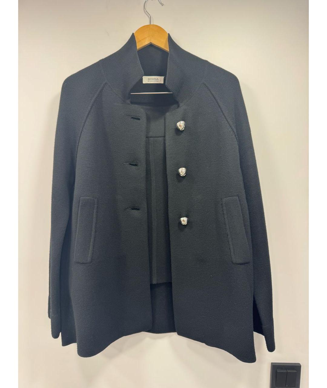 SONIA RYKIEL Черный шерстяной костюм с юбками, фото 7