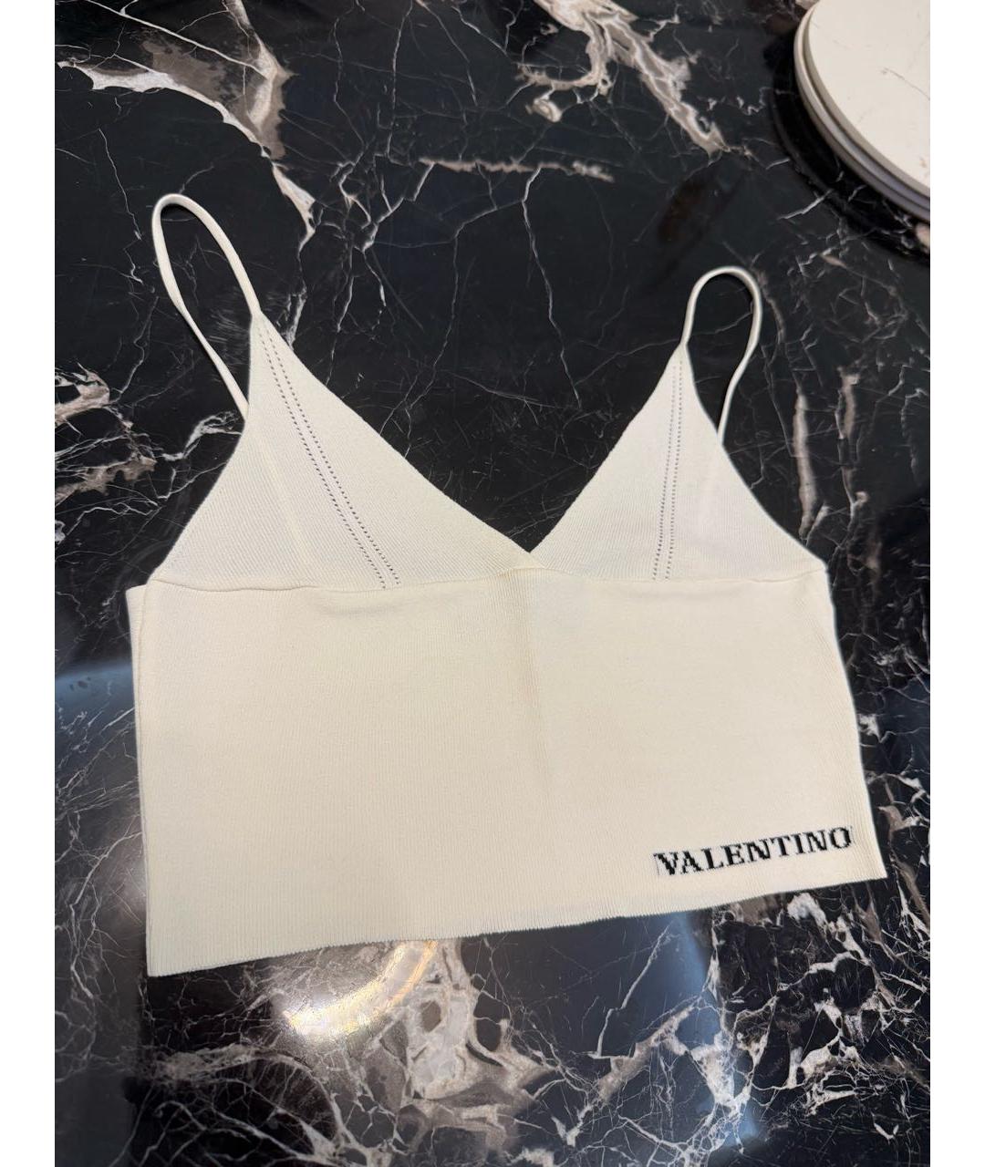 VALENTINO Белая майка, фото 2